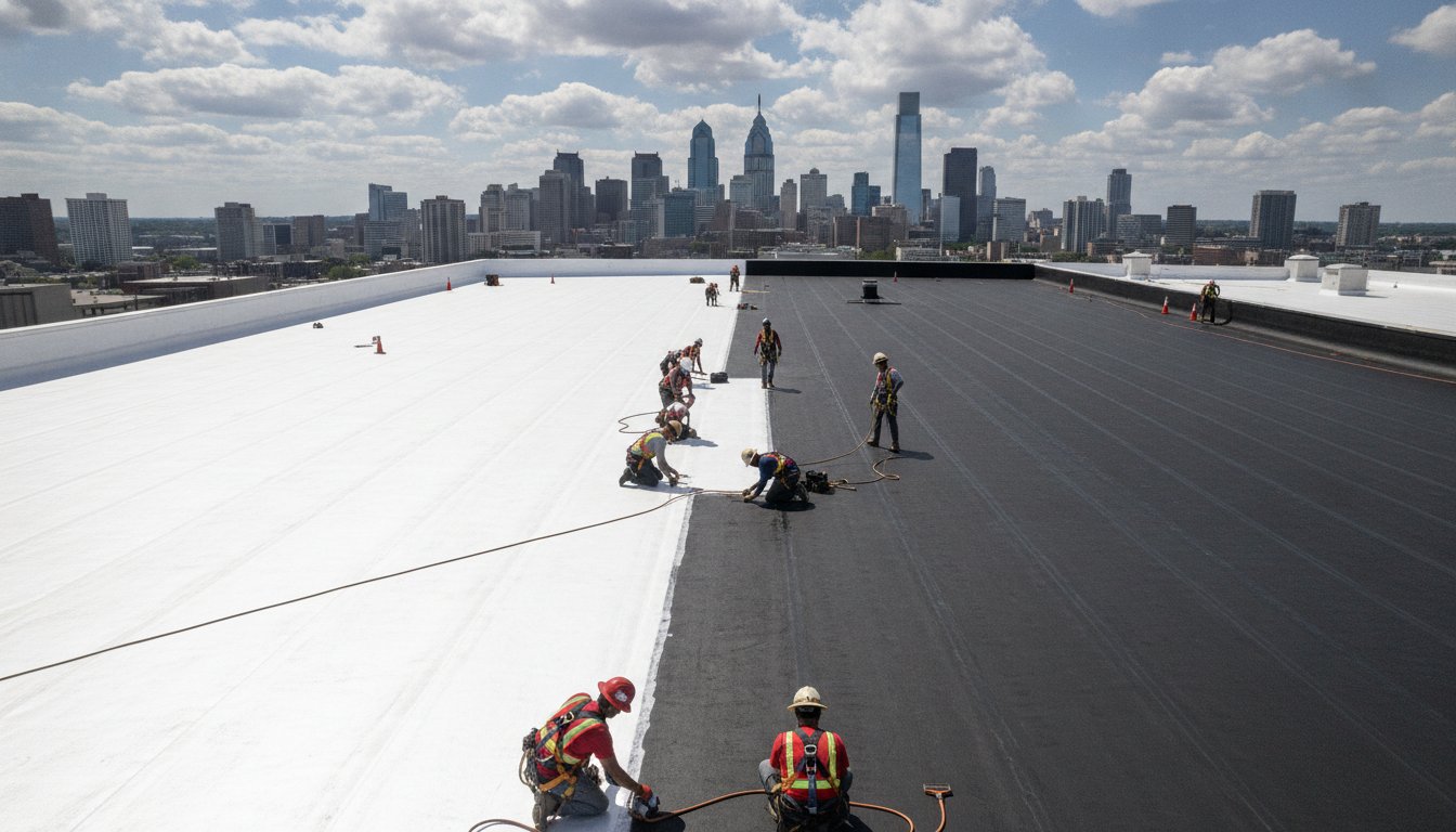 TPO vs EPDM Roofing Philadelphia: Strategic Comparison for Industrial Assets