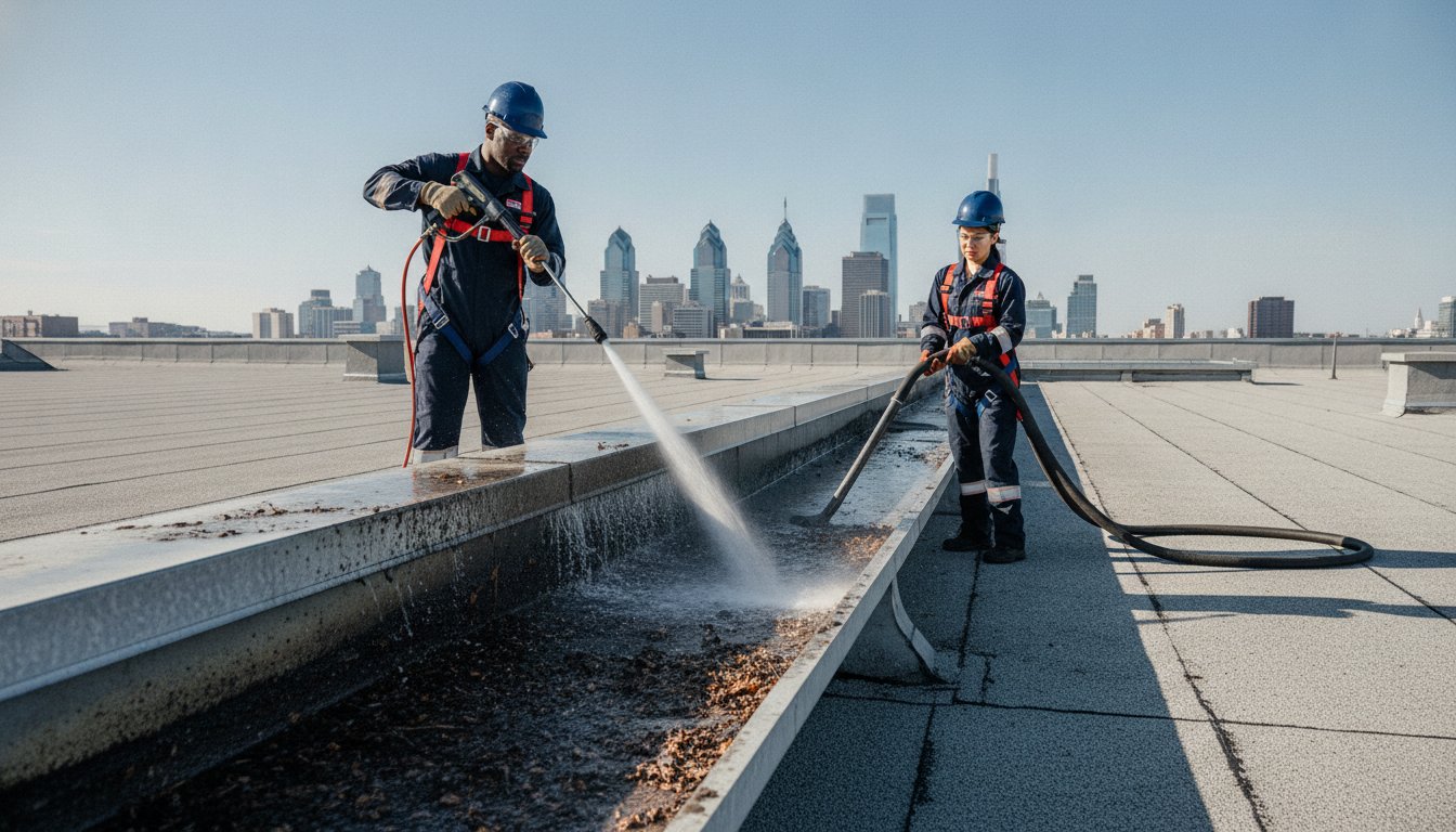 Commercial Gutter Cleaning Philadelphia: Tactical Roof Asset Preservation 2026