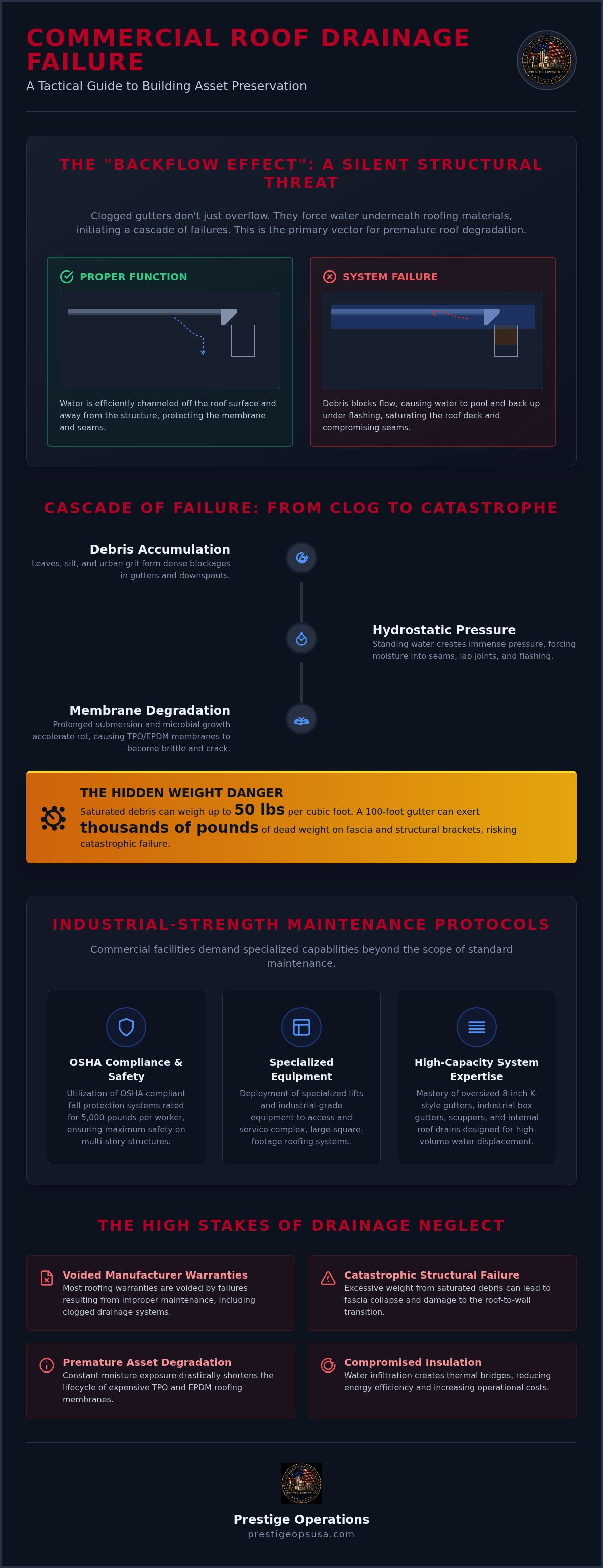 Infographic for Commercial Gutter Cleaning Philadelphia: Tactical Roof Asset Preservation 2026